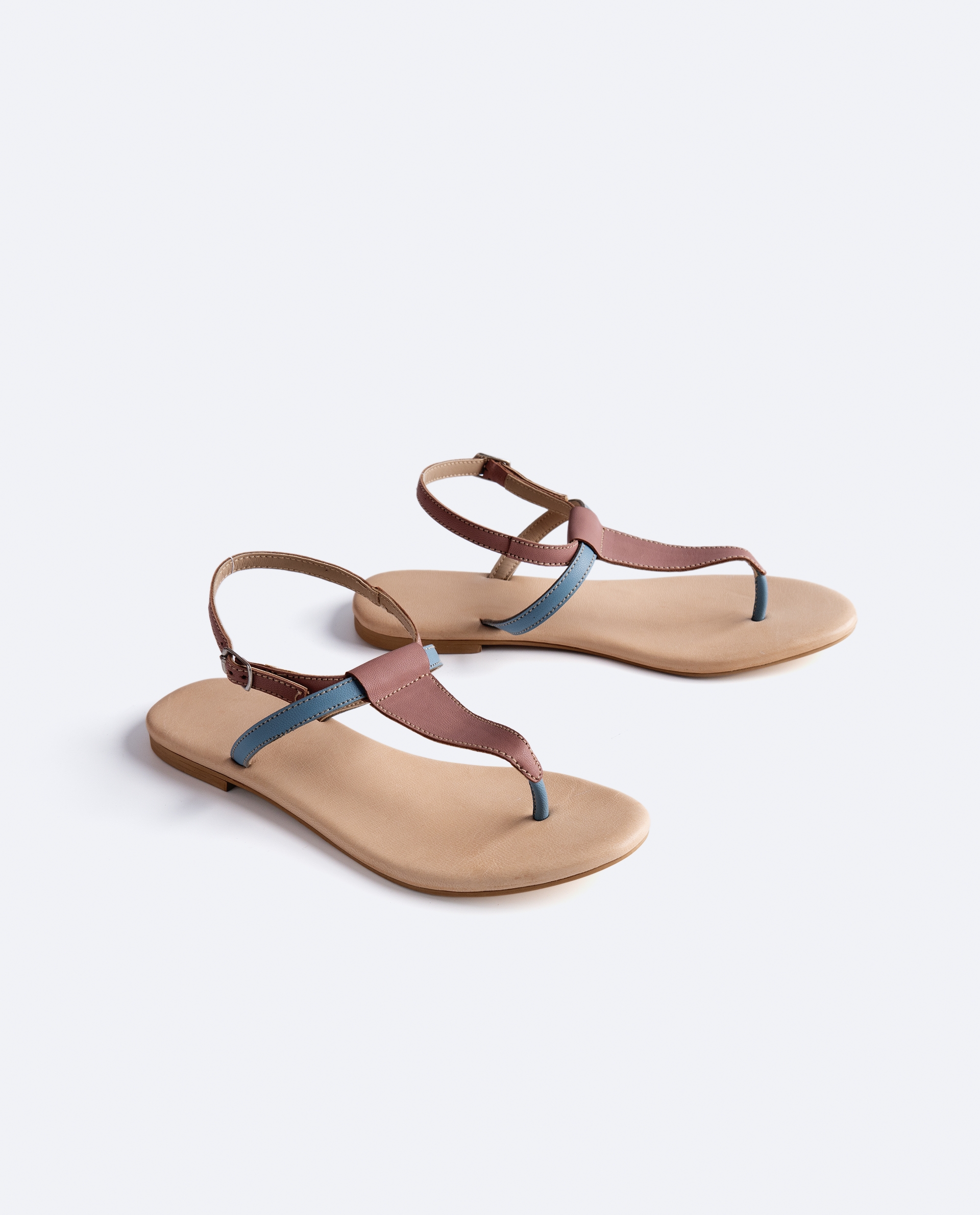 Girls leather flip flops online